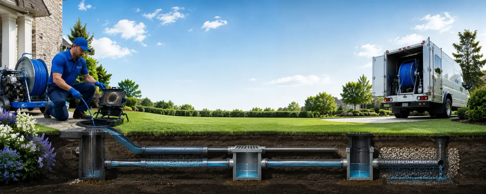 Outdoor drain cleaning information for New Windsor, MD